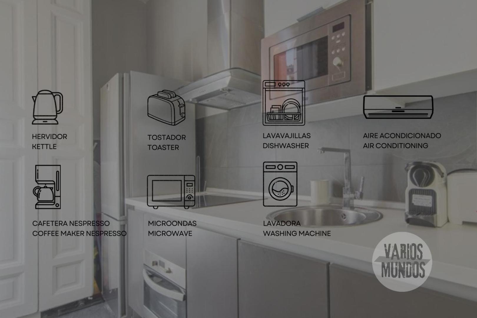 Great Apt Para 6Pax In The Heart Of Madrid Center Eksteriør bilde