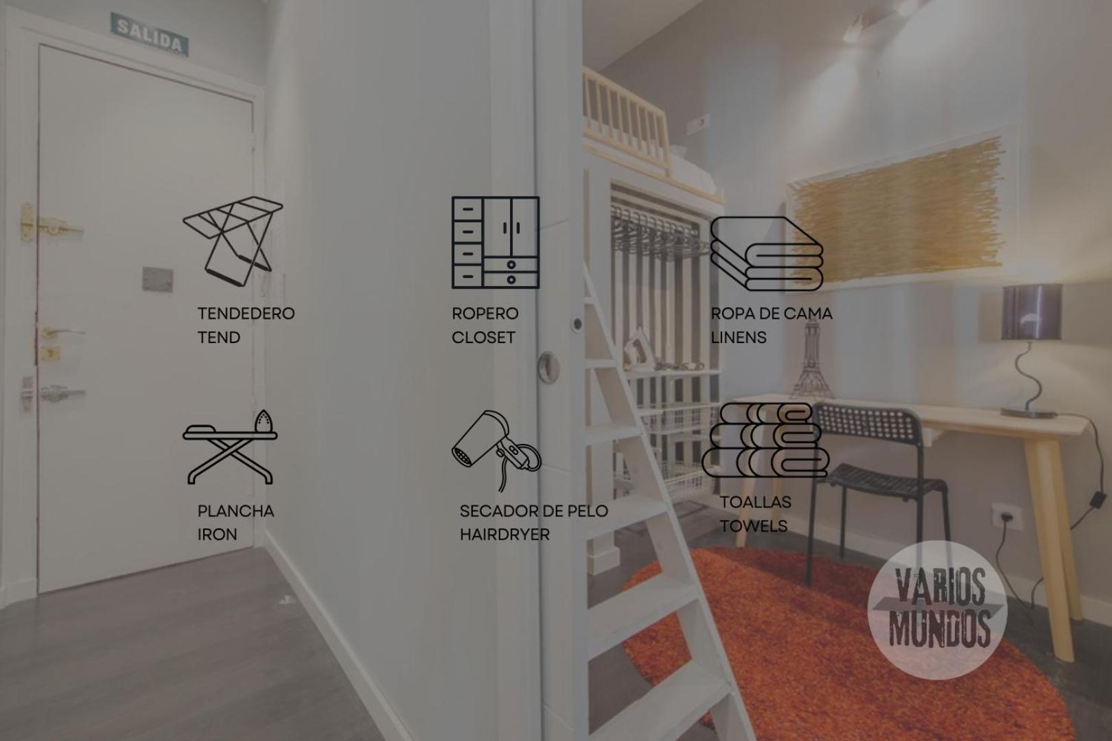 Great Apt Para 6Pax In The Heart Of Madrid Center Eksteriør bilde